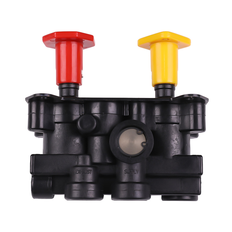 What are the main components typically found inside a parking release valve